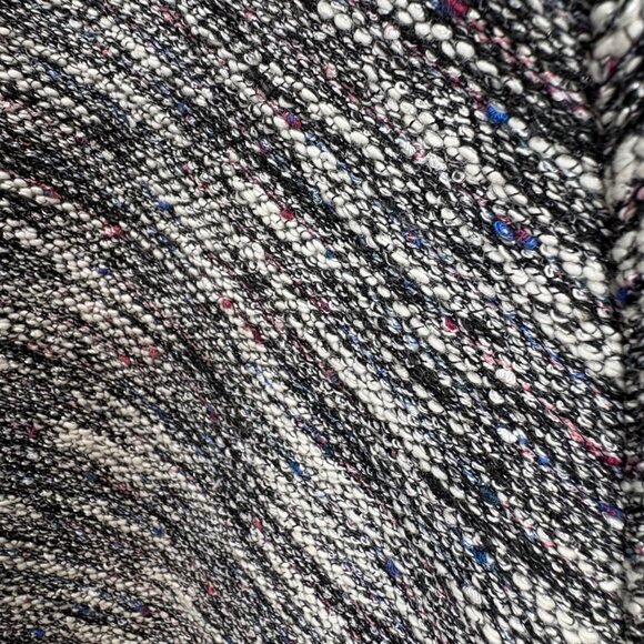 Worthington Womens Tweed-Style A-Line Skirt Belted Waist Gray Med Preppy Dark - Picture 4 of 7